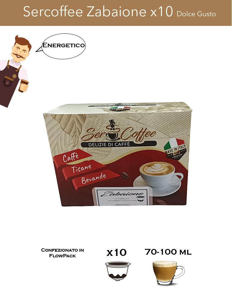 Capsule compatibili Dolce Gusto Zabaione – 10 capsule