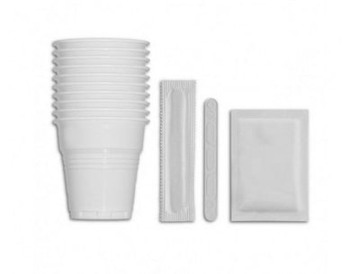 KIT BICCHIERI ZUCCHERO E PALETTINA DA 50 PZ