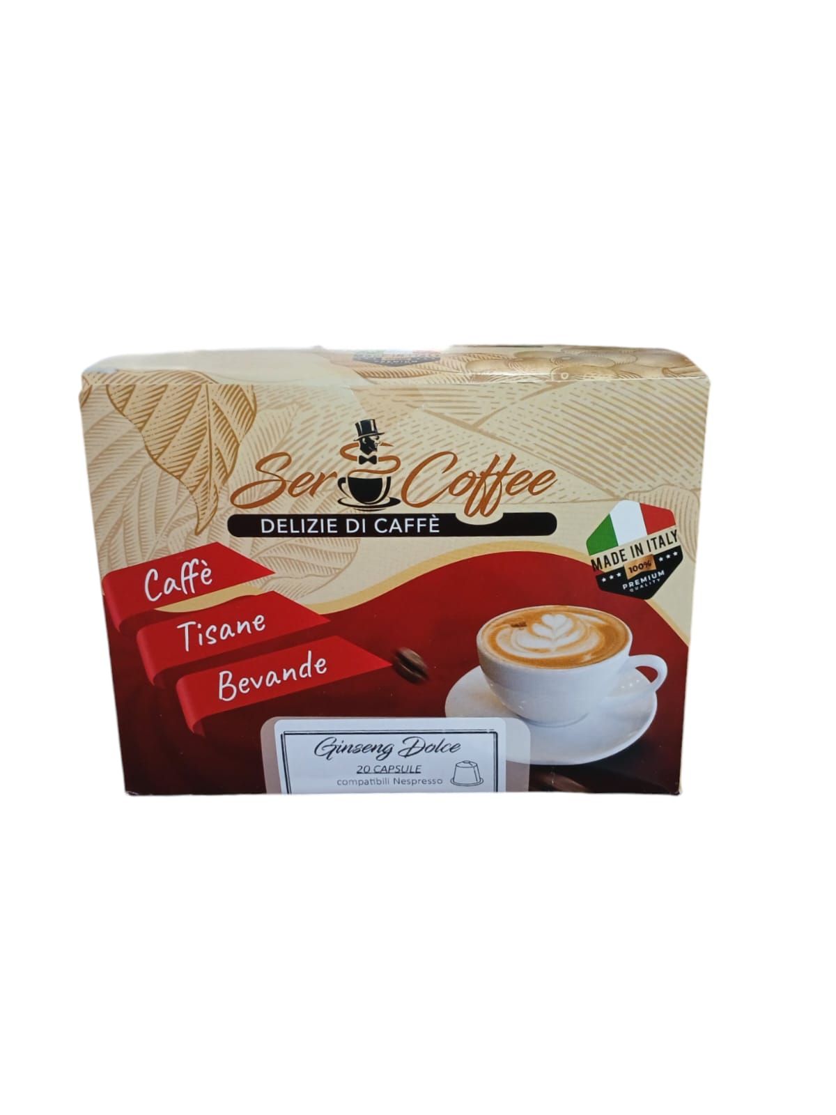 Capsule compatibili Nespresso Ginseng – 20 capsule