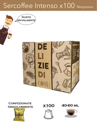 Capsule compatibili Nespresso Intenso Nespresso – 100 capsule