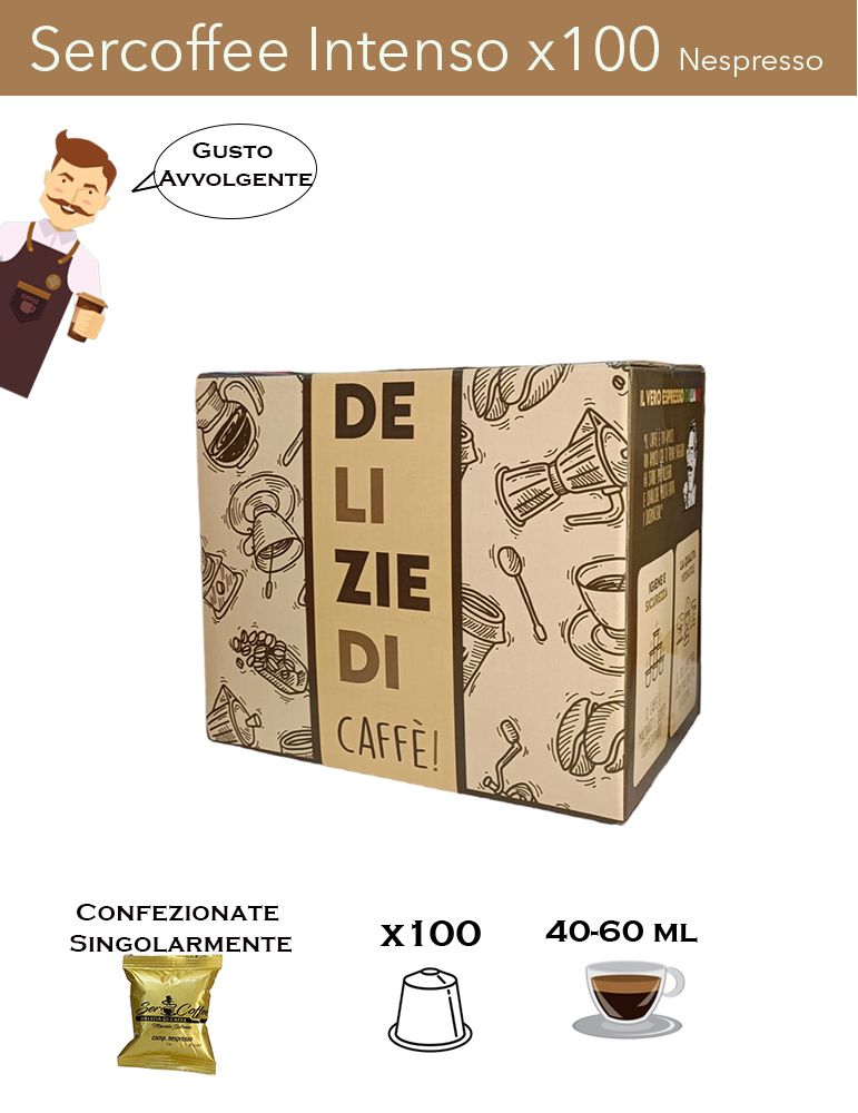 Capsule compatibili Nespresso Intenso Nespresso – 100 capsule