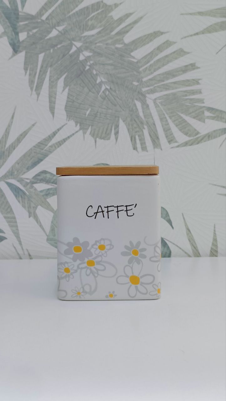 Barattolo Caffè quadrato modello Daisy