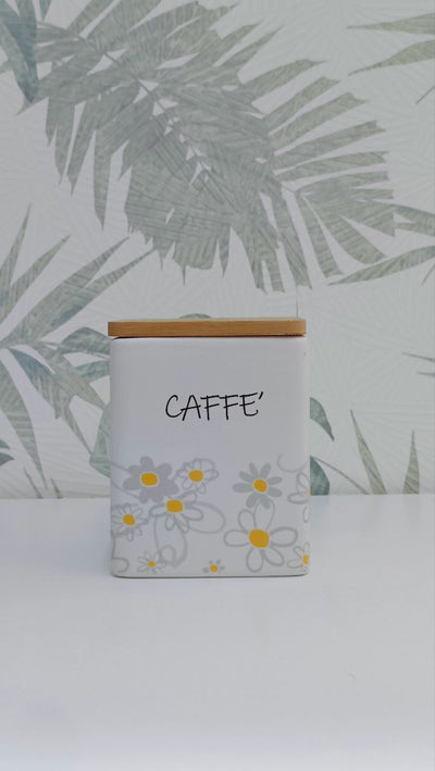 Barattolo Caffè quadrato modello Daisy