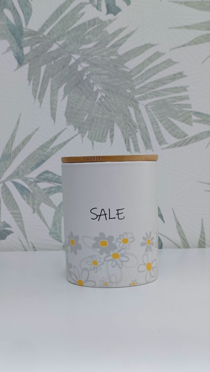 Barattolo Sale tondo mod. Daisy 10*13