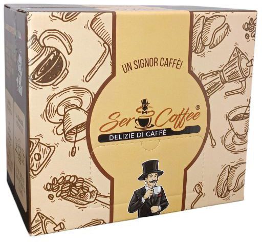 Cialda ESE 44 SerCoffee Miscela Eccelso x150 Comp.