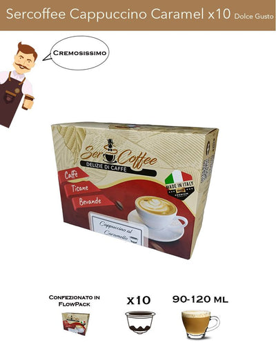 Dolce Gusto SerCoffee Cappuccino Caramel x10 Comp.