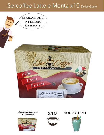 Dolce Gusto SerCoffee Latte E Menta x10 Comp.