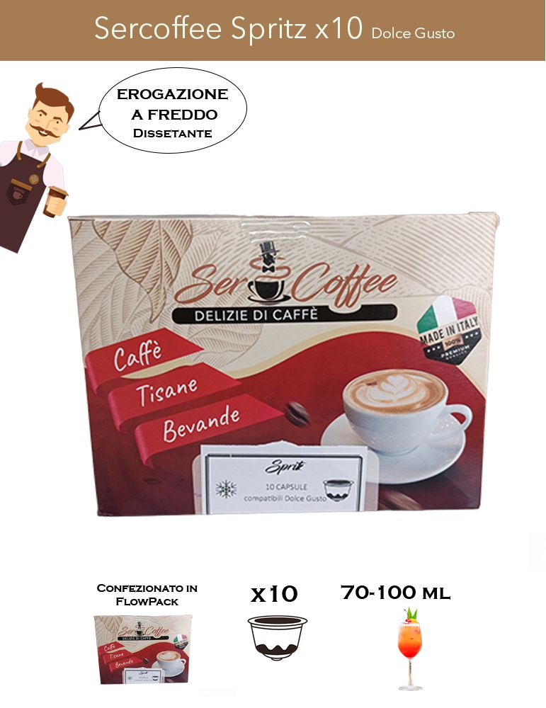 Dolce Gusto SerCoffee Spritz x10 Comp.