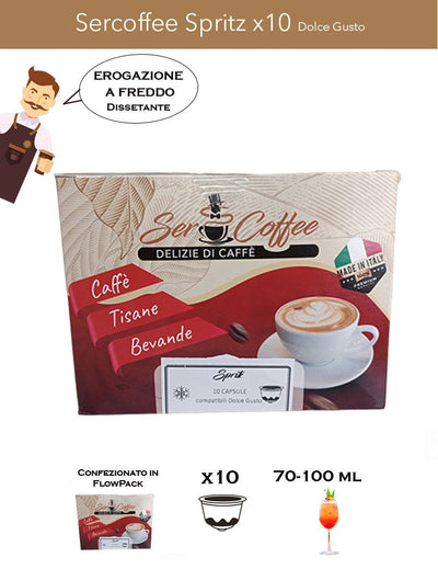 Dolce Gusto SerCoffee Spritz x10 Comp.