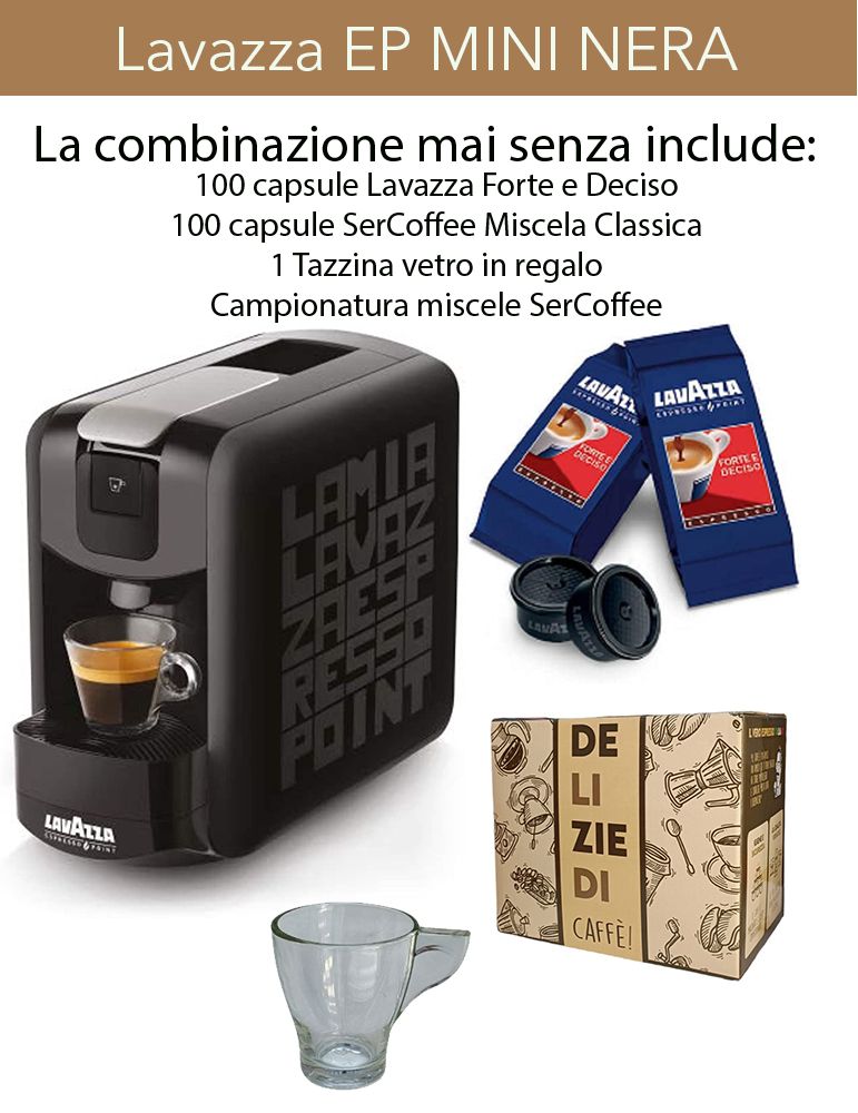 MACCHINA PER CAFFÈ EP MINI LAVAZZA + 100 capsule e regalo