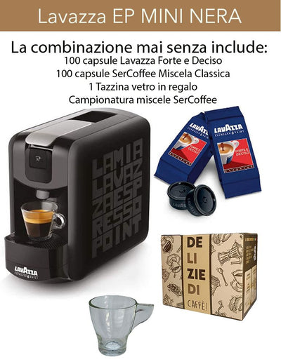 MACCHINA PER CAFFÈ EP MINI LAVAZZA + 100 capsule e regalo