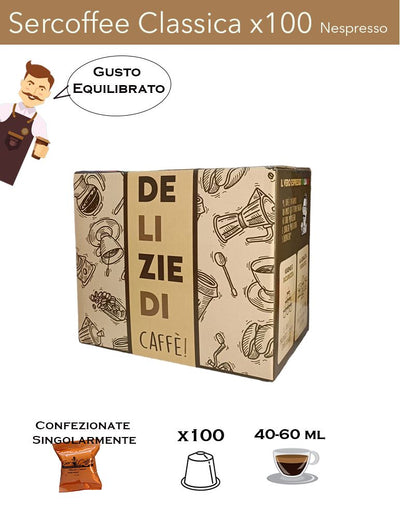 Nespresso SerCoffee Miscela Classica x100 Comp.