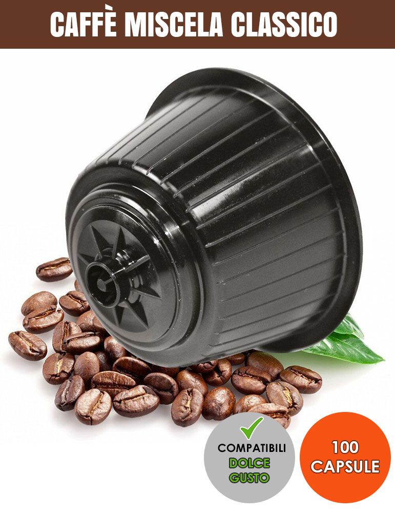 SerCoffee 100 CAPSULE Compatibili DOLCE GUSTO miscela CLASSICO